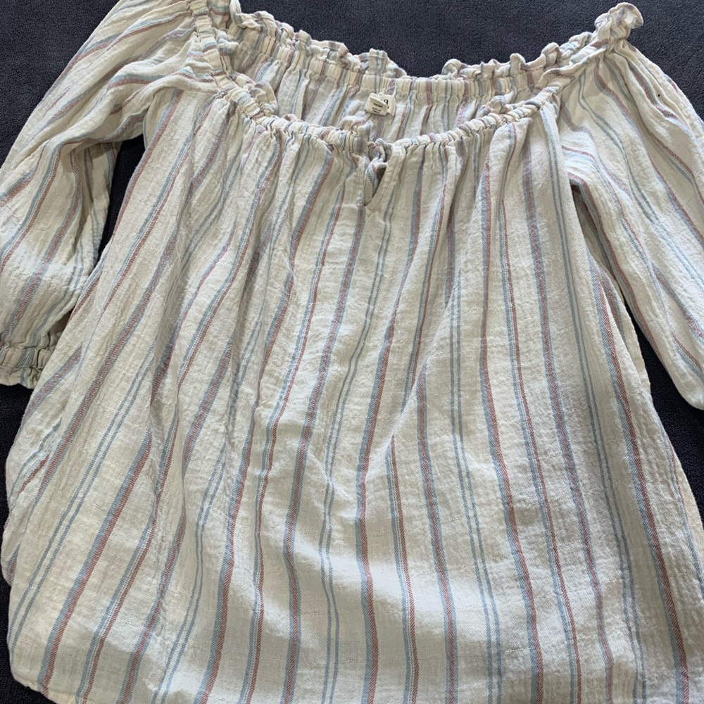 A.N.A, striped shirt, XL